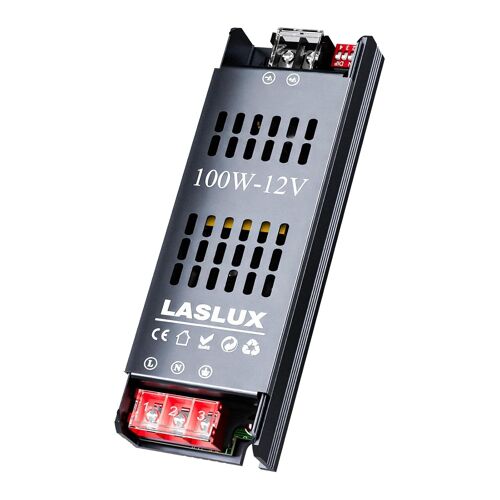 Transformateur 220V 12V LED Driver 100W,Convertisseur Alimentation AC 220V DC 12V 8.3A,Adaptateur Transfo Convient pour piloter des ampoules LED MR11 G4 MR16 GU5.3 des Bandes (12V,100,Watts)