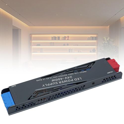 LED Transformateur 220V 24V 400W,LED Driver Alimentation 24V 16,6A Ultra Fin LED Transfo Alimentation à Découpage Convertisseur De Tension AC à DC Transfo Pour LED Intérieur,Spot LED