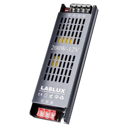 Transformateur 220V 12V LED Driver 200W,Convertisseur Alimentation AC 220V DC 12V 16.6A,Adaptateur Transfo Convient pour piloter des ampoules LED MR11 G4 MR16 GU5.3 des Bandes (12V,200,Watts)
