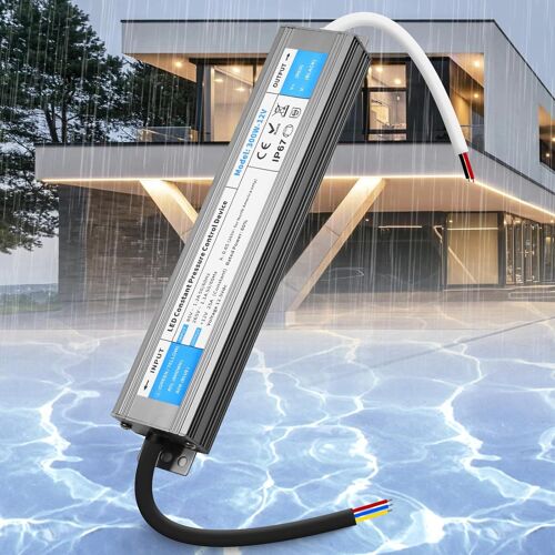 LED Transformateur 220V 12V 300W 25A Extérieur Etanche IP67,Alimentation LED Driver 12V 300W Ultra Fin LED Transfo Alimentation à Découpage Convertisseur De Tension AC à DC Transfo LED