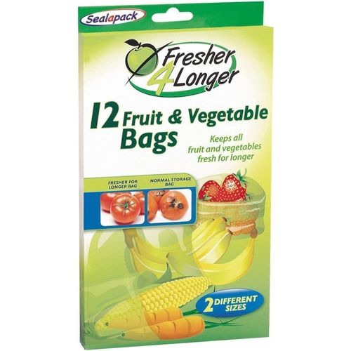 LETNERNY-Lot De 12 Sacs De Conservation Pour Fruits Et Légumes - 2 Tailles - Sacs De Conservation Des Aliments Naturels Pour La Maison Prêts À L'Emploi - Garde Frais Plus Longtemps