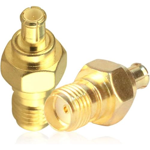 Adaptateur SMA vers MCX SMA Femelle vers MCX connecteur coaxial mâle pour antenne câble Coaxial 2 pièces