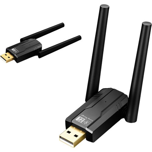NAERYUTYI-Adaptateur Bluetooth 5.4 Usb,Récepteur Bluetooth Sans Fil 150 M Longue Portée Pour Pc Dongle Bluetooth Double Antenne Clé Adaptateur Bluetooth Plug&Play,Faible Latence,Windows 11 10 8.1