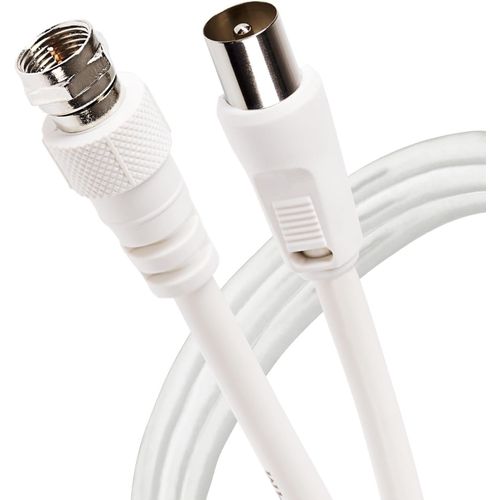 Câble d'antenne satellite vers TV 1 m Câble coaxial type F mâle vers RF mâle