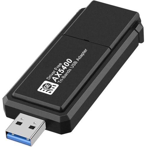ChenQuanSarl-Adaptateur Wifi 6E Ax5400 Usb 3.0 5400Mbps Clé Réseau Sans Fil Triple Bandes 6Ghz Avec Antenne Pour Ordinateur Portable Pc