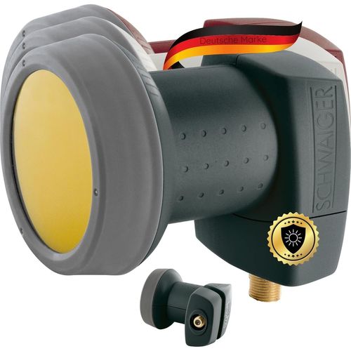 Single LNB Sun Protect Digital résistant à la Chaleur Capuchon LNB Accessoires pour Parabole Sat Réception Protection Contre Les intempéries Contacts dorés Anthracite