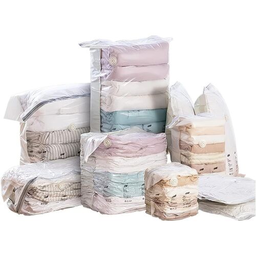 SJZG-Sacs De Rangement Sous Vide Pas Besoin De Pomper 5 Pcs 50X70X30Cm(Espace En Trois Dimensions),Bien Rangé Pour Vêtements,Literie, Oreillerspoupéecouettes