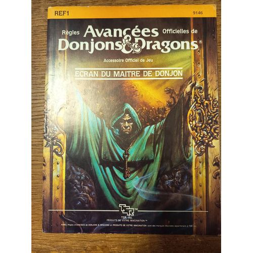 Ecran Du Maitre De Donjon Tsr 1987 Ref1 9146 Accessoire Officiel De Jeu Des Règles Avancées Officielles De Donjons & Dragons