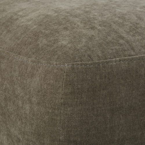 Canapé D'angle Droit 4/5 Places En Textile Velouté Vert De Gris