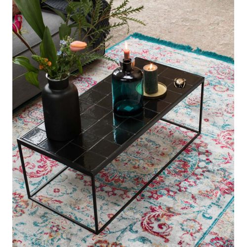 Table Basse En Céramique Noire Glazed