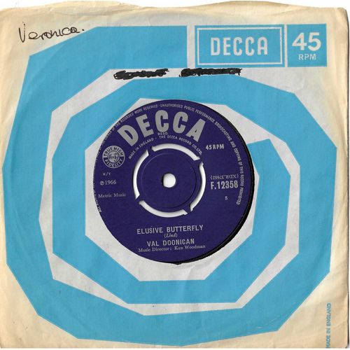 Val Doonican : Elusive Butterfly (Lind) / That'S How Much I Love You (Arnold, Fowler, Hall)