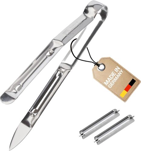 Kalanka-Éplucheur D'asperges Avec 2 Lames De Rechange, Monopol Edition, Asparago Due, Acier Inoxydable, 607233e6