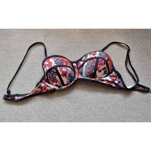 Haut De Maillot De Bain Padé À Motif