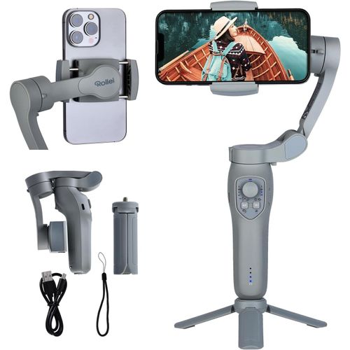 Lbgwp60-Steady Butler Mobile 3 Se Stabilisateur Smartphone 3 Axes, Mobile Gimbal Léger Et Pliable Compatible Avec Iphone 16/15/14/13/12 Pro Et Android Pour Vidéo Tiktok Youtube Instagram