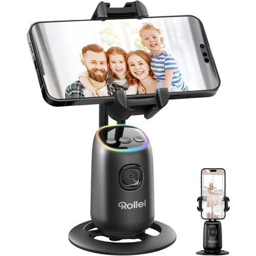 lbgwp60-Support Telephone Suivi Mouvement, Easy Creator Desktop Trépied À Suivis Automatique Du Vi Avec Batterie Rechargeable Intégrée Pour Tiktok Youtube Live Streaming Vidéo Vlog