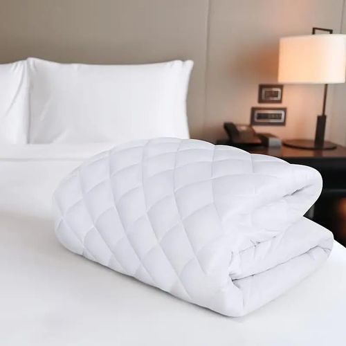 lbgwp60-Protège-Matelas Pour Lit 1 Personne Matelassé, Dimensions 100 X 200 X 25 Cm, Avec Coins i Élastiques, Anti-Acariens, Antibactérien Et Hypoallergénique, 100 % Polyester, Blanc, Tissu Super Dou