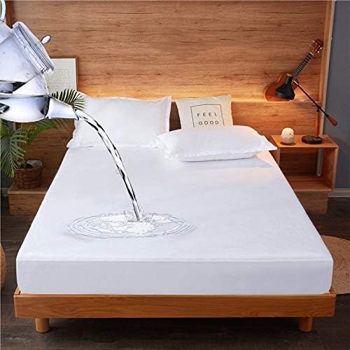 Housse de Matelas Imperméable Housse de Matelas Imperméable Protège Matelas 120 x 200 cm Respirant avec 4 Coins Elastiques Alèse imperméable pour Matelas Housse de Matelas 30 cm de Profondeur