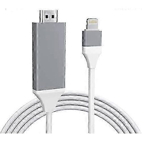 2025 Nouveau Adaptateur Lightning vers HDMI,Adaptateur AV numérique 2K Lightning vers HDMI,Adaptateur iPhone vers HDMI