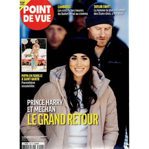 Point De Vue N°3940 21 Fev 2024 Prince Harry Et Meghan Le Grand Retour