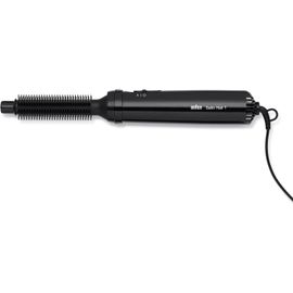 Meimie-- Bras110e - Brosse Soufflante Satin Hair 1- 200w,Sécher,Coiffer & Boucler Avec Un Seul Appareil,Fonction Déroulement Anti-Emmêlement Des Cheveux,Noir
