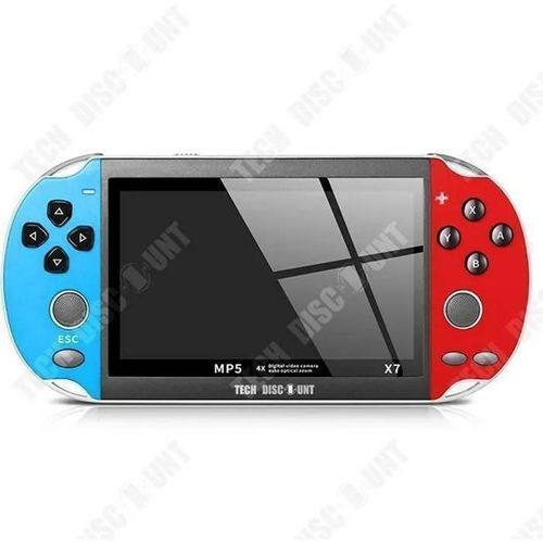 Console de jeu portable - TECH DISCOUNT - X7 - Écran 4,3 pouces - Double joystick - 200 jeux intégrés