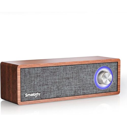 Haut-Parleur Bluetooth, en Bois Classiques Rétro sans Fil Portables 10W pour La Décoration De La Pièce, Parfaits pour Les Cafés, Les Restaurants, Vintage, La Chambre, etc.