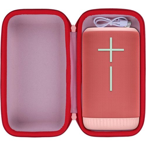 Dur Étui Housse Cas Compatible avec Ultimate Ears EVERBOOM Enceinte Bluetooth sans Fil Portable (Rose)