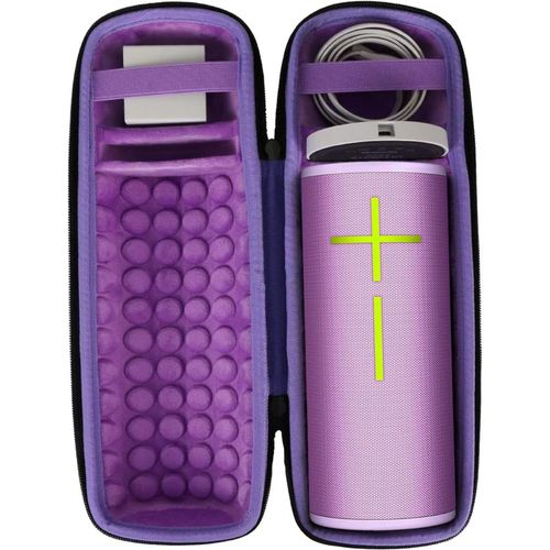ChicSlick-Dur Étui De Voyage Rigide Housse Cas Pour Ultimate Ears Ue Boom 4/ Boom 3 Enceinte Sans Fil Portable Bluetooth + Station De Charge (Boîte Seule)[X822]