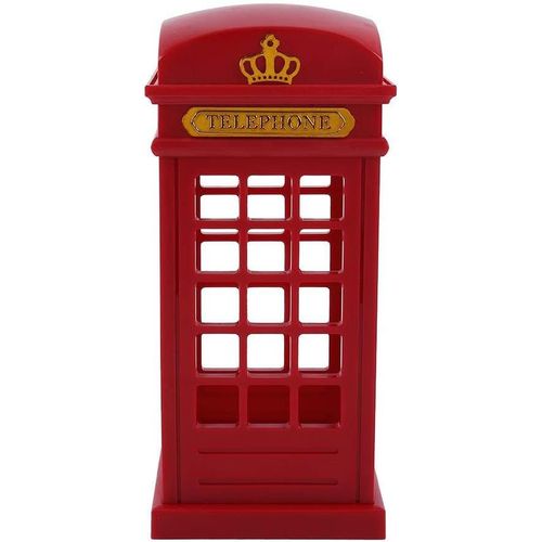 Led Touch Sensor Desk Lamp, Telephone Booth Retro Vintage London Yellow Dimmable Bedside Night Light With Long Life For Home Decoration