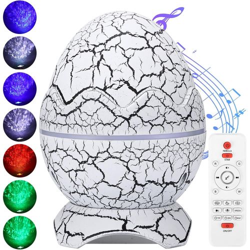 Galaxy Light Projector With Bluetooth Speaker, 8 White Noise Aurora Projectors, Different Light Effects, Dinosaur Egg Lights For Bedroom Decor, Sky