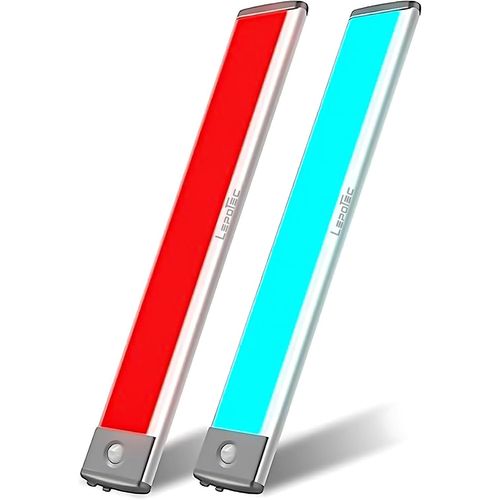 Placard Rgb Avec Détecteur De Mouvement Et Aimant, Éclairage Intérieur Avec Luminosité Variable Pour La Maison, Le Placard, La Cuisine, La Chambre, La Salle De Jeux, Le Camping, 2 Pieces