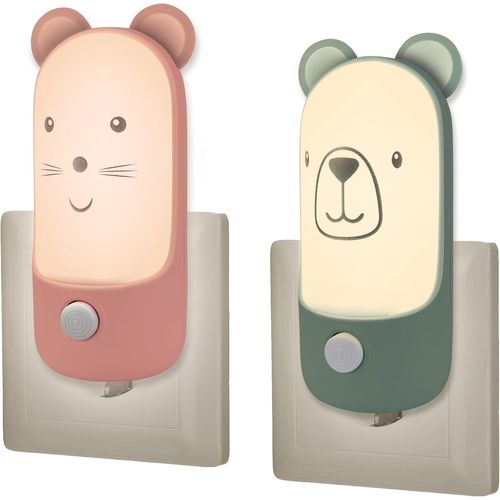Bnhgc-Veilleuse Enfant Prise Électrique Avec Interrupteur Lumière Bebe Naissance Lampe Chevet Maternité Cadeau Nouveau Né