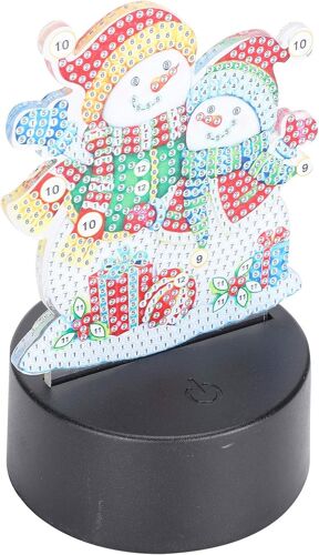 Diy Diamond Painting Night Lights, Led Diamond Painting Night Lights Ornements De Maison 3d Portables Pour Le Nouvel An Pour La Saint-Valentin Pour Les Fêtes D'anniversaire