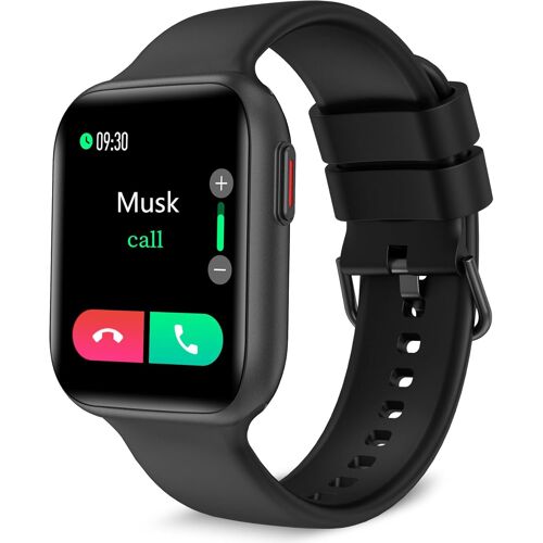 ChenQuanSarl-Bt3 Montre Connectée Femme Homme, 1.69"" Smartwatch Avec Appel Bluetooth, 28 Modes Sportifs, Podometre/Fréquence Cardiaque/Sommeil, Etanche Ip68, Fitness Tracker Pour Android Ios, Noir
