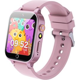 KGABERY-Montre Connectée Enfant 26 Jeux,Montre Enfant Garcon Fille Hd Caméra Musique Vidéo Podomètre Livre Audio Réveil,Montre Intelligente Enfantcadeaux Anniversaire Pour Filles Et Garçons 3-12 Ys