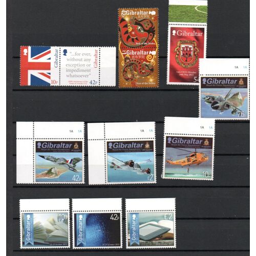 Gibraltar Timbres De L' Année 2013