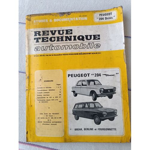 Rta Peugeot 204 Diesel