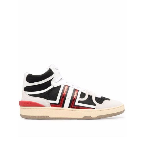 Baskets Montantes En Cuir De Veau Noir Lanvin Clay