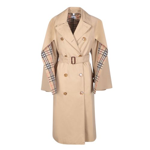 Trench-Coat En Coton Beige Pour Femmes Burberry