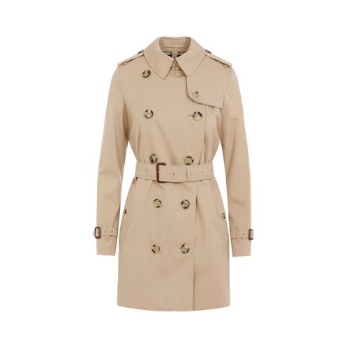 Trench-Coat En Coton Beige Miel Burberry