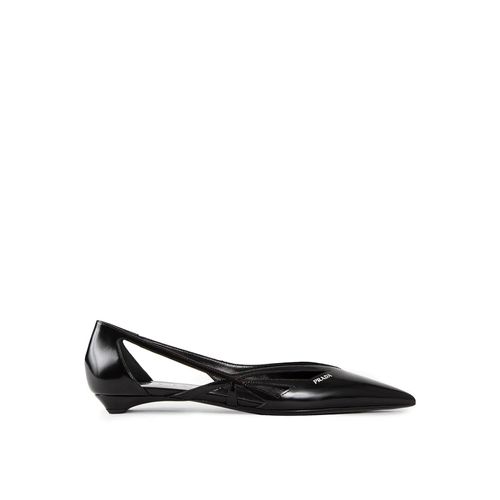 Ballerines À Découpes Noires Prada - 38