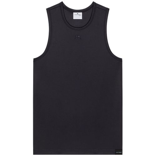 T-Shirt Et Polo Noir Courrèges Pour Hommes