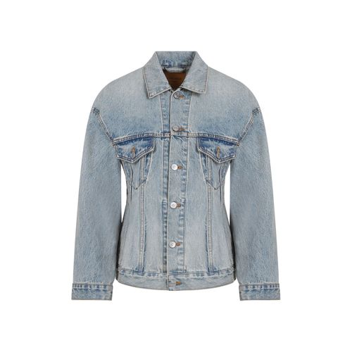 Veste En Denim En Coton Léger Indigo Hourglass De Balenciaga