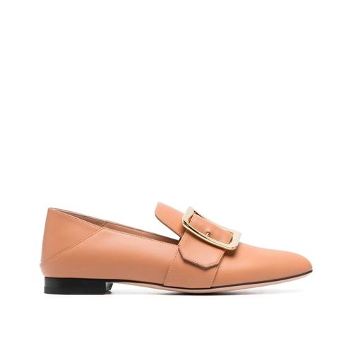 Mocassins En Cuir De Veau Beige Pour Femmes Bally