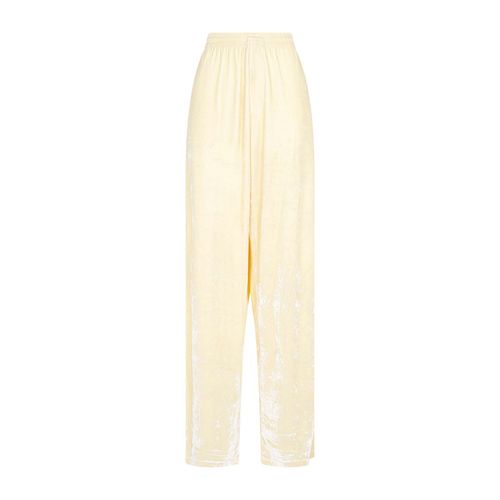 Pantalon Baggy En Viscose Jaune Et Orange Balenciaga