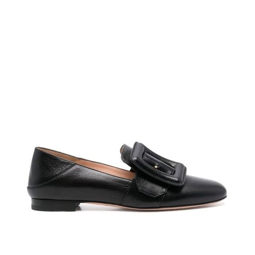 Mocassins En Cuir Noir Bally Janelle Pour Femmes - 35 1/2