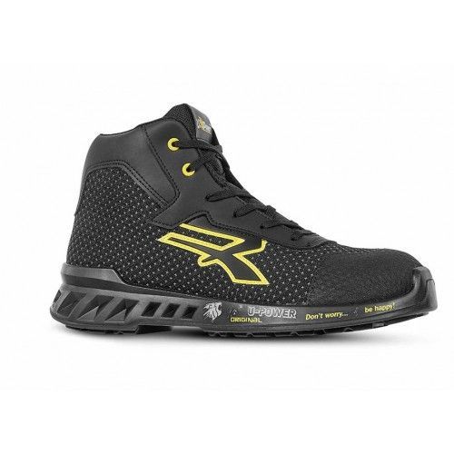 Chaussures Hautes De Sécurité Joe S3 Ci Src Esd - Noir Et Jaune - Taille 44 Upower