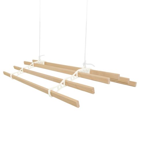 Étendoir à Linge Suspendu 1?8 m Ivoire Plafond 6 Latte Domestique Victorien Lessive Séchoir
