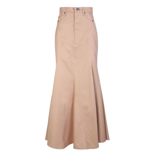 Jupe Beige Taille Haute Burberry