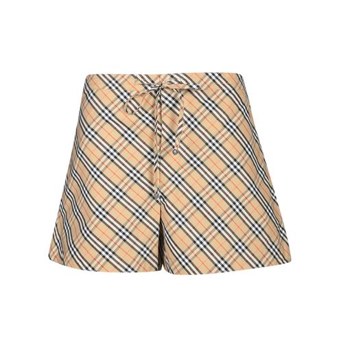 Shorts En Coton Beige Pour Femmes Burberry